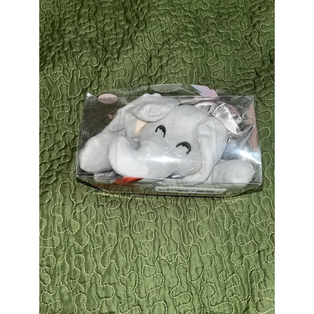 Pro Goleem Baby Lovey Plush Elephant Security Blanket Satin Gray Minky 16
